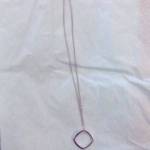 Geometric Open Square Sterling Silver Tiffany & Co. Necklace